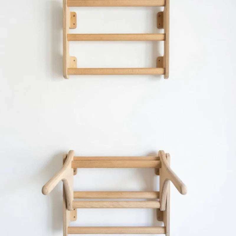 Wall-Mounted Fitness Station: Dip & Pull-Up System